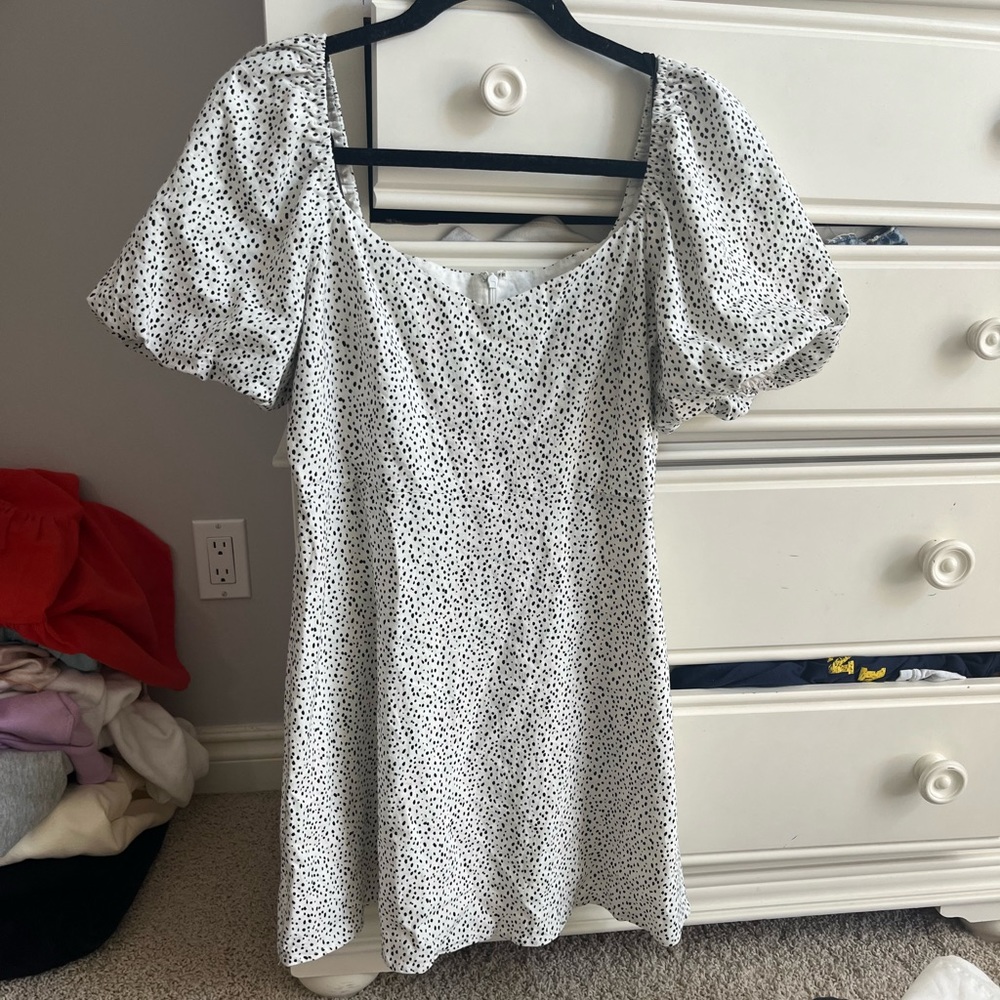 Forever 21 puff sleeve sundress